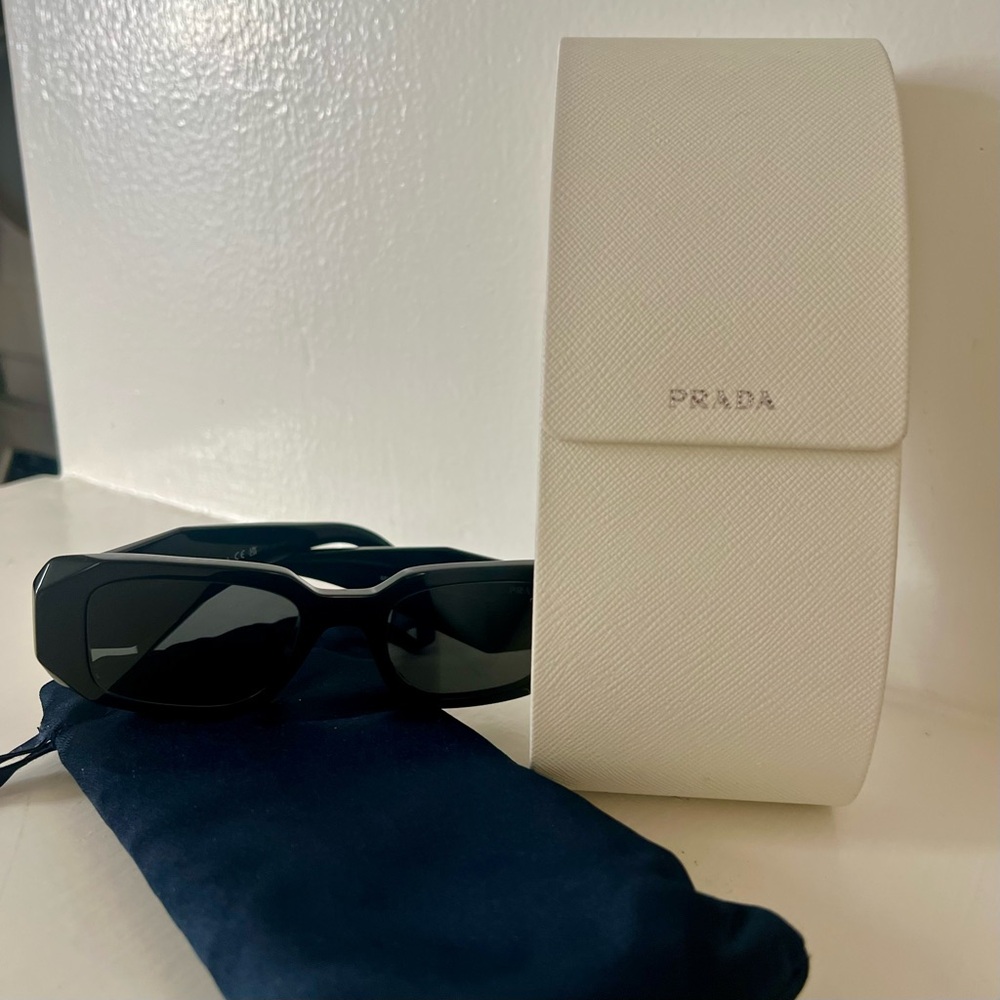 Prada Runway Rectangle Sunglasses - image 8